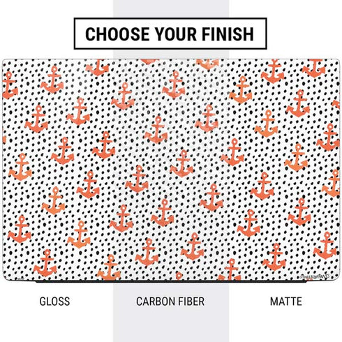 Bouffants and Broken Hearts Anchors and Dots Dell Vostro Skin